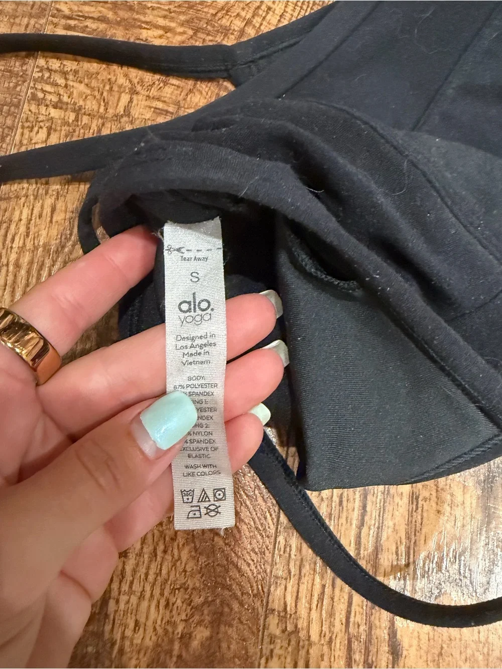 ALO Yoga Black Seamless Sports Bralette